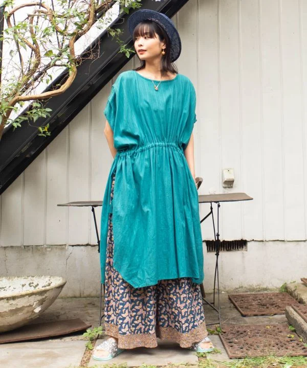 Long Slit Oversized Kaftan Dress