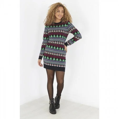 Brave Soul Womens/Ladies Fairisle Christmas Dress