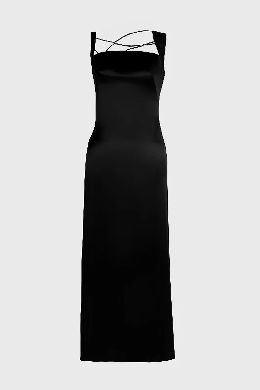 Hornet Dress - Black Silk