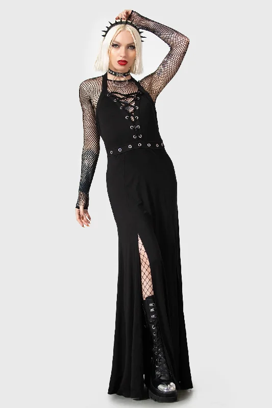 Tristania Maxi Halter Dress