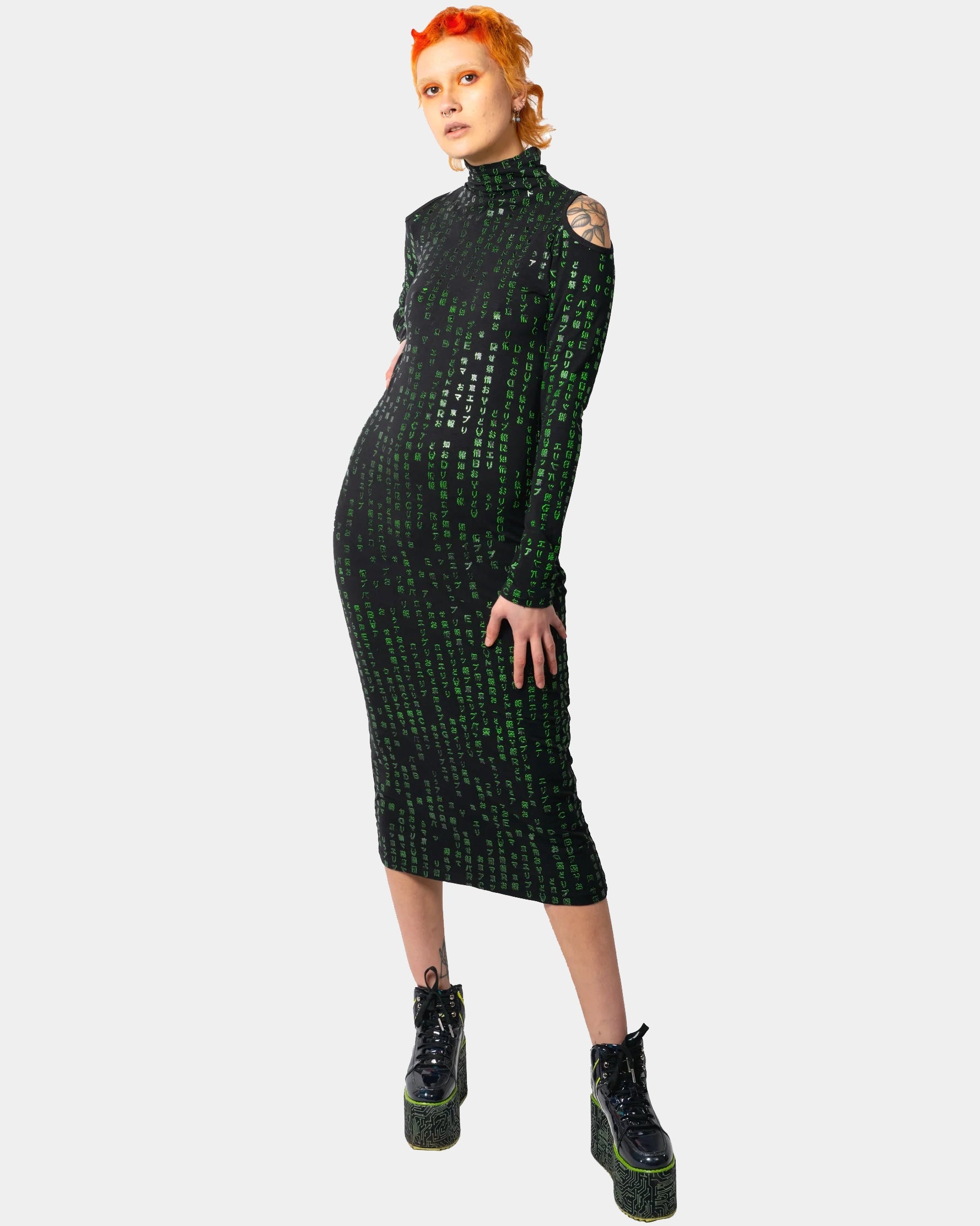 WOMENS DRESS L/S BINARY