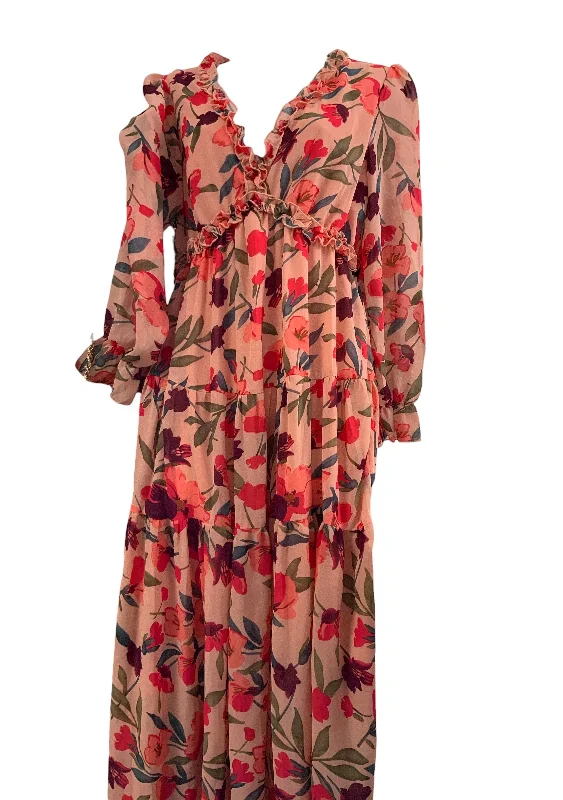 Women's Floral Maxi Salmon S