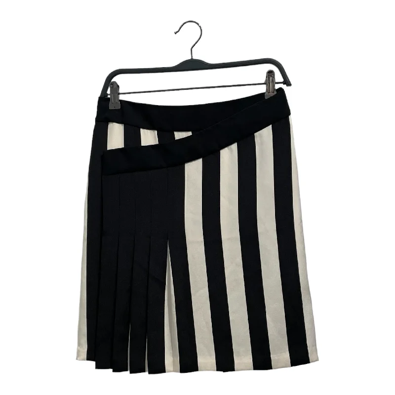 VIVIENNE TAM/Skirt/XS/Stripe/Cotton/WHT/BLACK AND WHITE